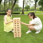 Game Garden Game FSC Wooden Giant Tumbling Tower Custom Educational Building Block Color Game For Kids Original Factory