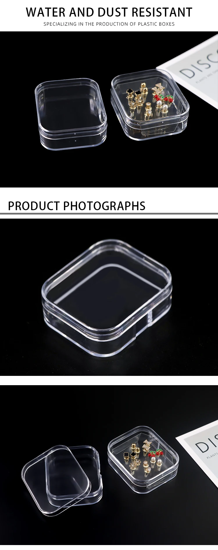 makeup cosmetic container stud earrings eyelash packaging box