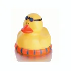Bath Toy PVC Baby Bath Toy Floating Swim Ring Printed Duck