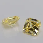 Cut Stone Keliji Wholesale Light Yellow Color Cushion Cut Cubic Zirconia Gem Stone For Jewelry Accessories