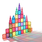 Plastic Toys T04 72pcs Multi Colors Plastic Abs MNTL Star Magnetic Tiles Building Block Sets Kids Magnet Toys