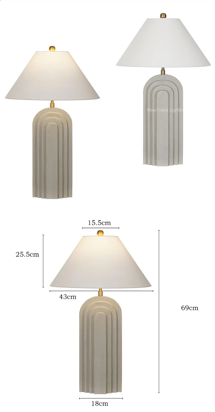 tr0027 nature style indoor decoration indoor decoration restaurant hotel room bedroom led resin table lamp-1