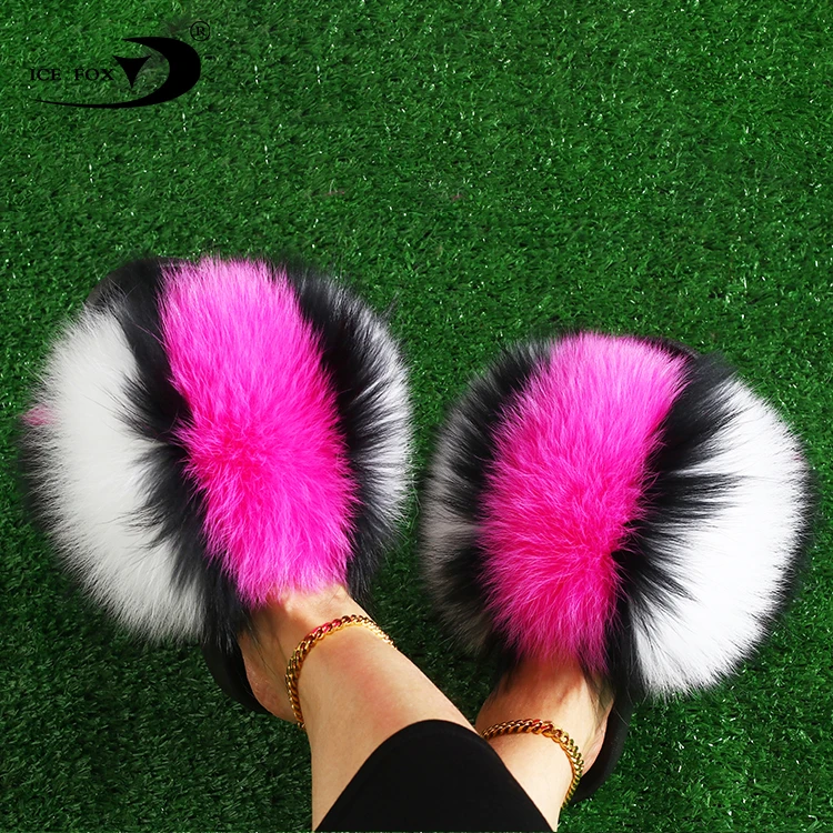 faux fur sandals wholesale