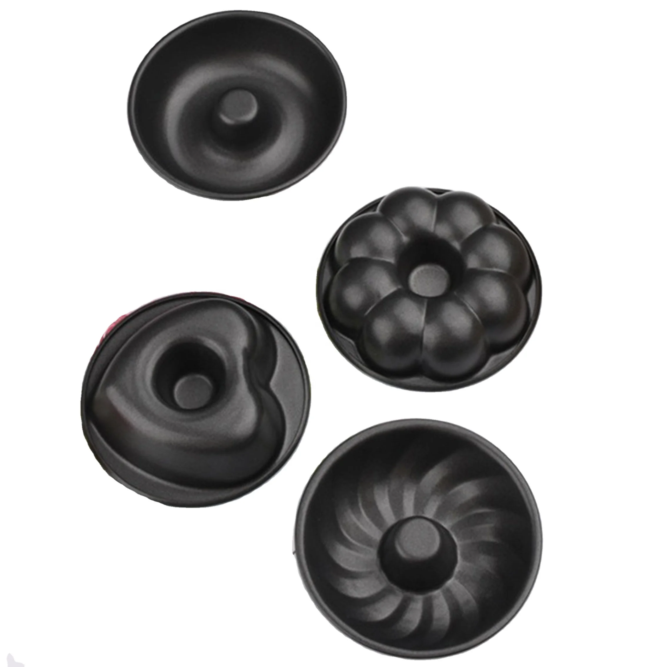 New Design 3Inch Mini Round Non Stick Donut Chiffon Cake Mold Baking Tray Pans For Diy Food Homemade Kitchen Accessories