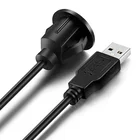 Car Player Universal Auto USB Extension Cable Dashboard Flush Mount For Car Radio Stereo Android Wince Head Unit DVD CD Media Player 3 Feet