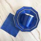 Plates Disposable Customized Printed Themed Paper Plates And Paper Cups For Party Decoration