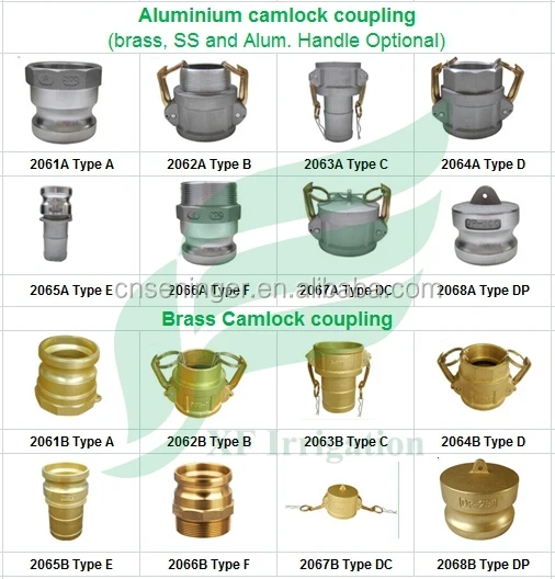 High pressure PVC lay flat hose with camlock coupling