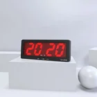 With Calendar New Creative Home Bedroom Office Decoration LED Clock With Calendar Temperature USB