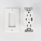 Usb Wall Outlet Hot Sales US WiFi Wall Outlet With 1 USB And 1 Type C Port 5V 2.1A