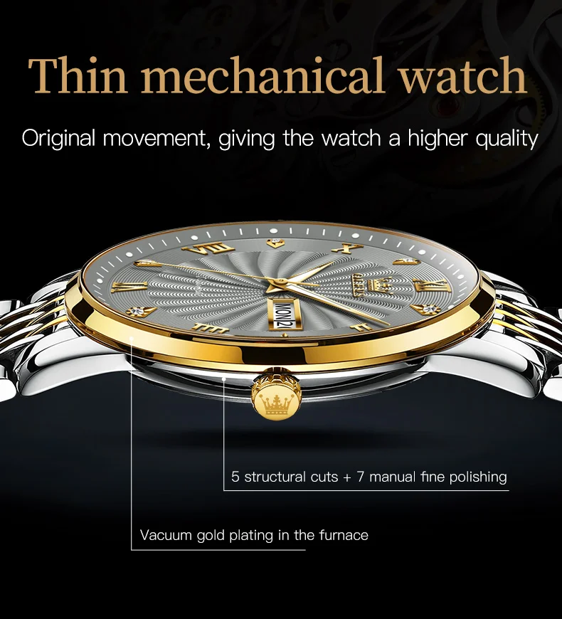 OLEVS 6630 Gold Luxury Automatic Men’s Watch