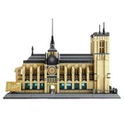 Blocks Building Gorgeous Notre Dame Cathedral Value 1380pcs ABS Building Block Toy Legoing