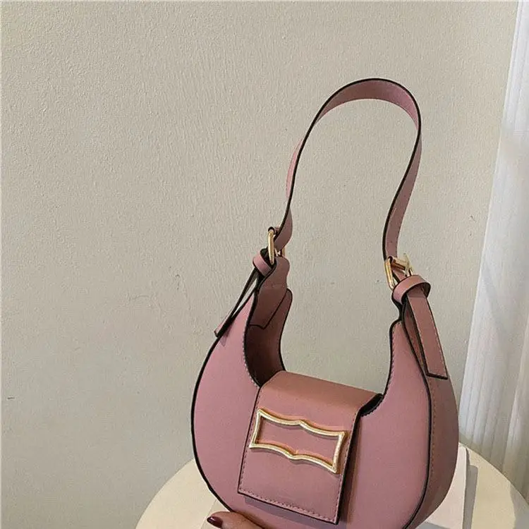 Simple And Fashionable Crescent Saddle Bag Female 2023 Popular New  Style Ins One-shoulder Underarm Bag Female Bag