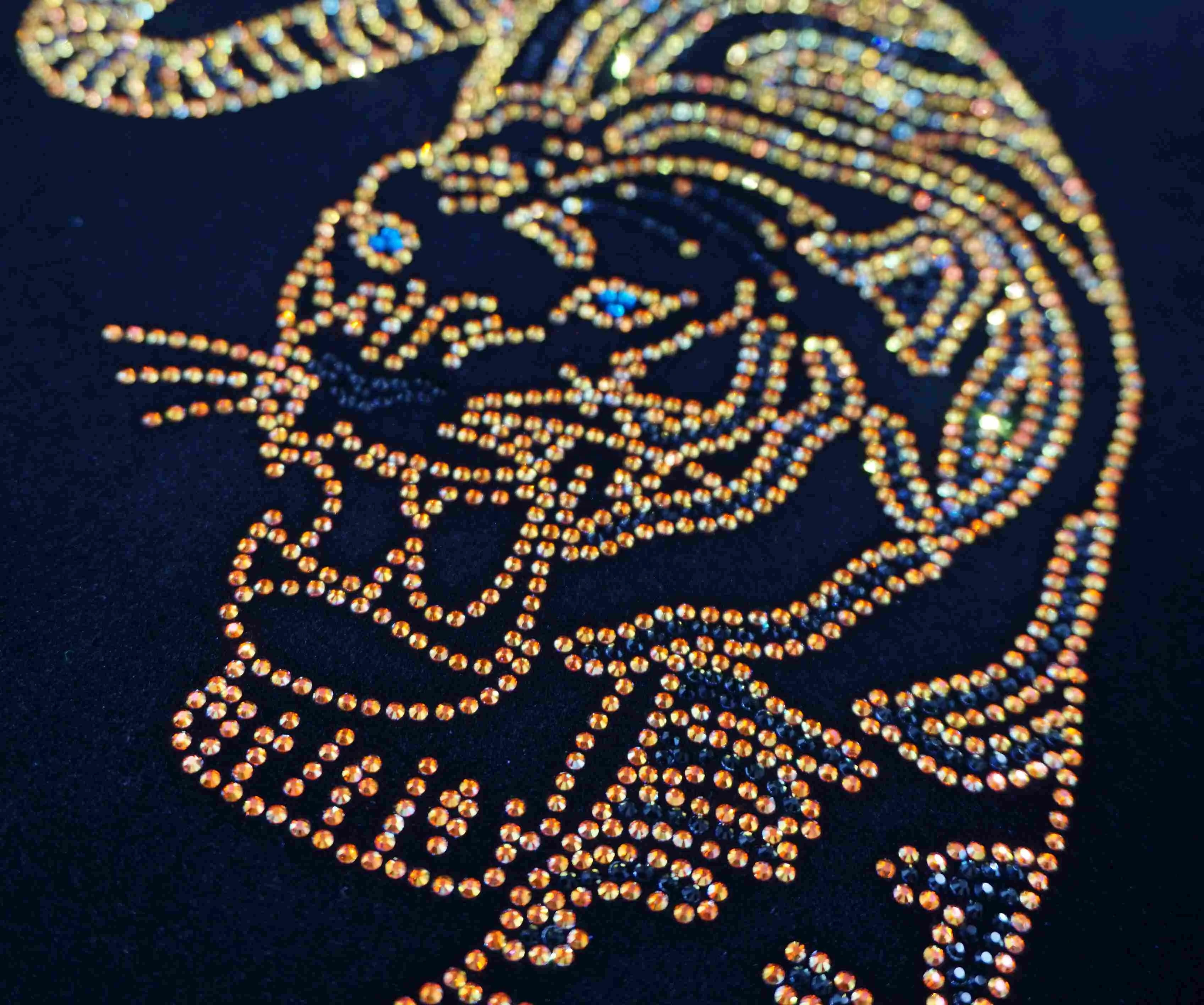 crown rhinestone heat transfer company logo customize ab cristal stones garment accessories for clothing