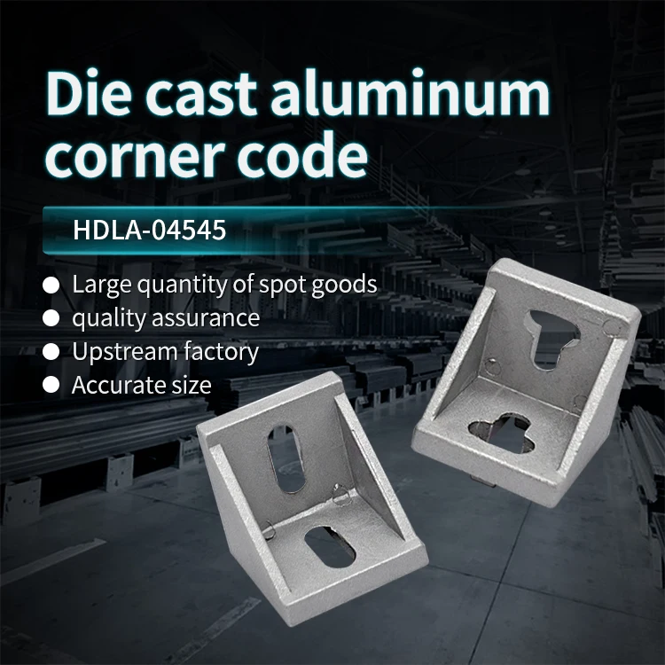 4545 Corner Fittings, L-shaped Connectors, Industrial Aluminum Profile Accessories, 4545 Aluminum Fastening Corner Fittings details