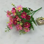 Flower White Flowers 28 Head Jumping Orchid Chrysanthemum Flower Car Decor Artificial White Flowers Wedding Decoration