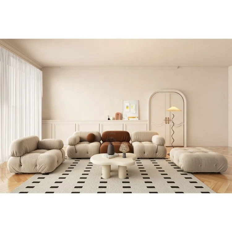 NOVA Living Room Single Accent Chair Sofa Italian Modern Luxury Lazy Single Lounge Chair Modular Leisure Sofa Chair