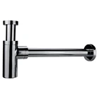 Steel Siphon Sink Siphon Stainless Steel Round Decorative Bottle P-trap Siphon For Sink