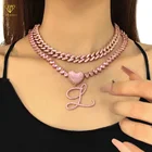 Name New Fashion 2021 Popular Cursive Initial Custom Letter Name Pendant Necklace Unisex