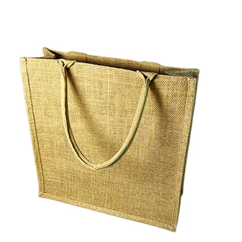 Linen fabric bag custom logo clothing, eco-friendly bag, portable shopping bag, advertising bag, promotional bag