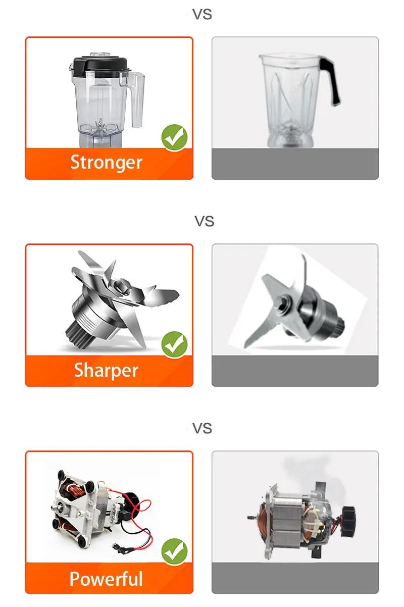 Fashion Brands Commercial Smoothie Binatone Blender Mixeur Rice Blender