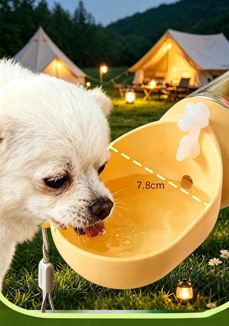 Hot 2in1 Portable Pet Water Bottle for Outdoor Use Convenient Food Water Feeder Ideal for Travel Walking Camping Pet Supplies factory