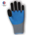 Latex Special 13 Gauge Nylon Liner Knitted Latex Coated Glove For Special Work Use