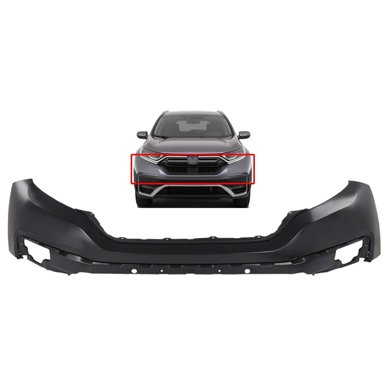 product car accessories front upper bumper cover for honda crv cr v 2020 2021 2022 front bumper cover upper861-35