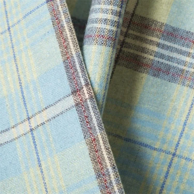 Factory direct sale curtain plaid fabric Nordic style jacquard curtains custom