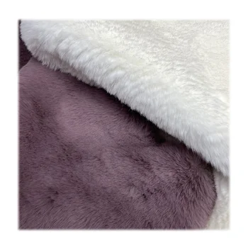 Wholesale 30mm long pile faux fur fabric 2300g thick fluffy soft rabbit plush for garment carpet blanket home textile