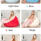 Shape Bean Outdoor Beanbag Pear Shape Bean Bag Cover Coral Velvet Beanbag Sofa Soft Fabric Indoor Outdoor Bean Bag