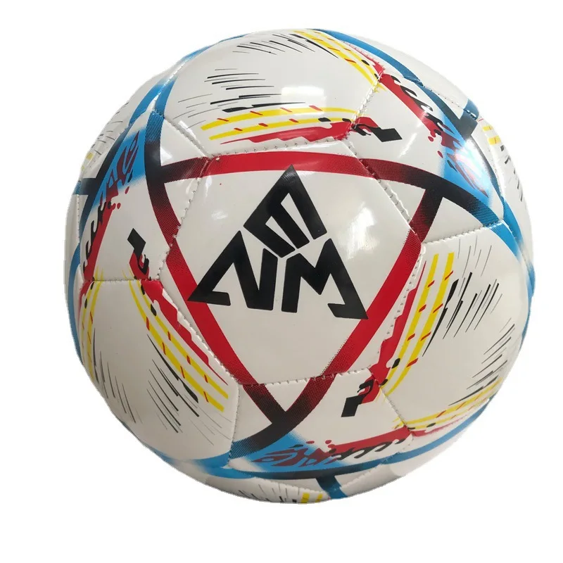 Wholesale customized pelota de futbol bright Soccer ball PVC machine sewn football ball
