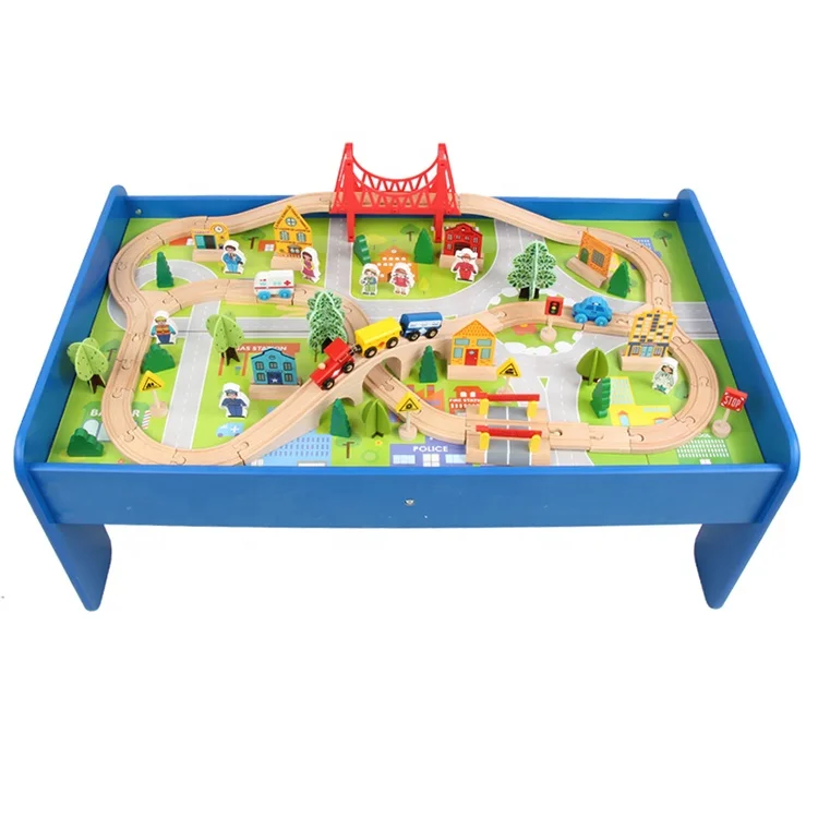 argos toys wooden train set