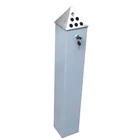 Ashtray Ashtray Ashtray Mild Steel And Stainless Steel Pyramid Ashtray Bin Metal Standing Ashtray