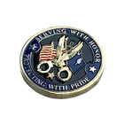 Gold Plated Coin Gold Challenge Coin Manufacturers Hot Sale Donald Trump Gold Plated Custom Metal Challenge Coin