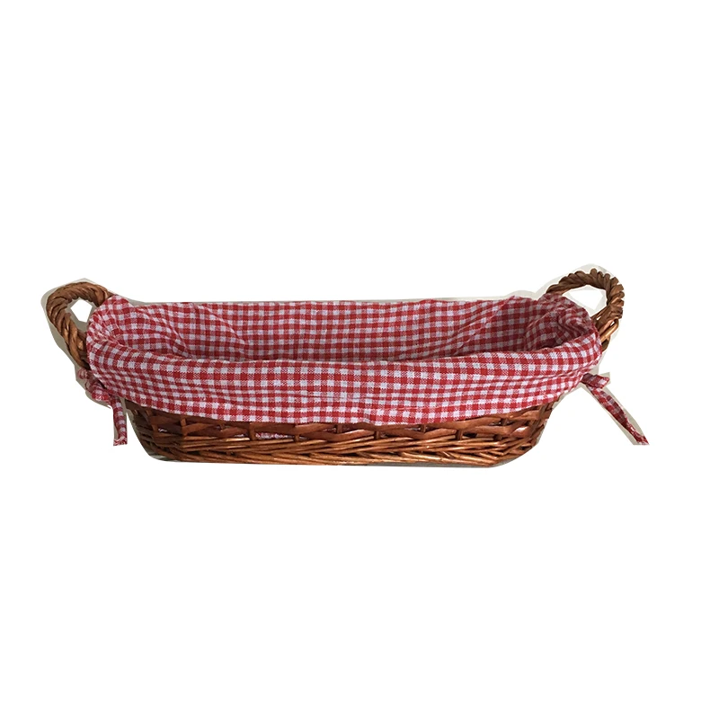 gift baskets with double handle lining for bread christmas