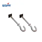 Hanging Hooks YJBS Hot Dip Galavizing Wall Bracket Pig Tail Hook For Hanging Cables
