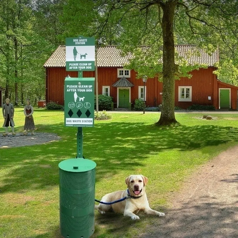 dog poop waste stations