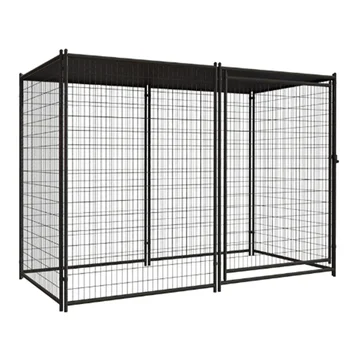 Factory Supplier 6x10x6 Indoor Hot Dipped Metal Double Dog Kennel