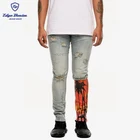Jean Men Jeans Skinny Jeans Men Factory Skinny Jean Moto Biker Style Destroy Wash Patchwork Men Pants Jeans