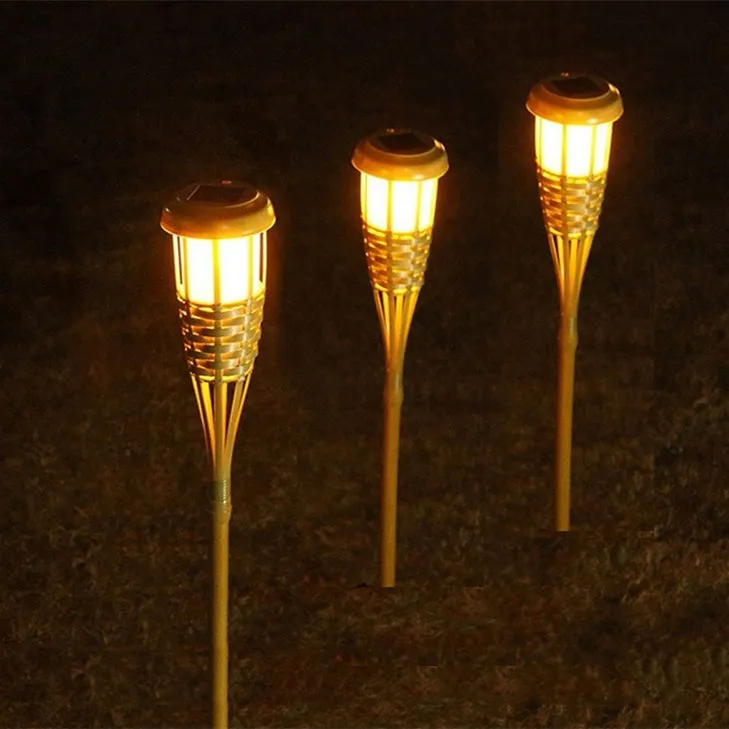 bamboo solar lights