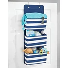 Large Storage Bag 3-Tier Large Pockets Folding Storage Hanging Bag Organiser Non-woven Over The Door Storage Organizer