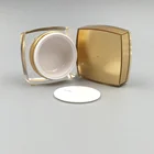 Day Cream And Night Day Cream And Night Cream Use Square Acrylic Cream Jar Acrylic Plastic Jar