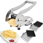 Cutter Cutter French Fry Cutter With 2 Blades Stainless Steel Potato Slicer Cutter Chopper Potato Chipper