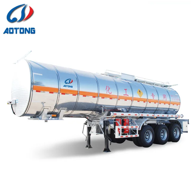 3 axle 33000  36000  38000 40000 48000 liters 48 ADR aluminum diesel  fuel oil transport tanker truck semi trailer