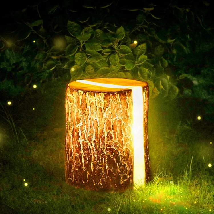 tree stump lights