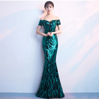 1371#A Line bridal wedding dress maxi mermaid wedding long evening party dresses formal Prom Gowns for beauty contest