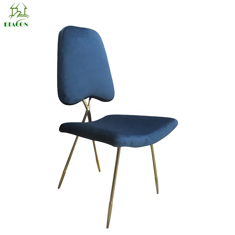 jonathan adler blue velvet chair