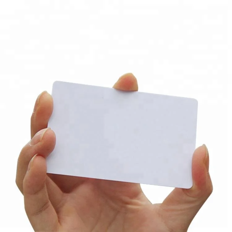 ISO14443A 50 Gloss Finish NXP MIFARE DESFire EV2 8K 13.56MHz Blank White ISO PVC Cards 