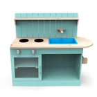 Toy Kids Children Toy Kitchen Children Pretend Outdoor Garden Large Toy Wooden Kids Play Kitchen Toy