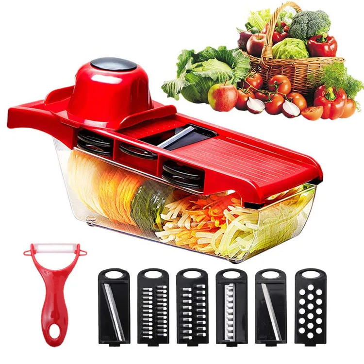 Kitchen Fruit Peeler Food Chopper Multi Purpose Vegetable Cutter Tool 6N 